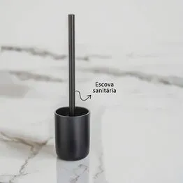 Kit Banheiro Dispenser Sabonete Porta Escovas Bandeja Escova Sanitária