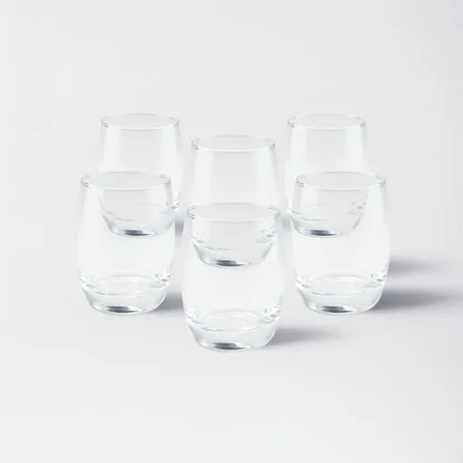 Conjunto com 6 Copos de Vidro 385ml para Servir