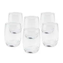 Conjunto com 6 Copos de Vidro 385ml para Servir