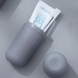 Estojo Porta Escova e Pasta de Dentes para Viagem