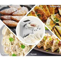Máquina de Fechar Pastel Gyoza Elétrica Modelador Dumpling Pastelaria
