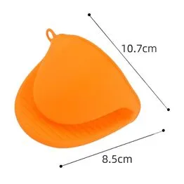 Luva Térmica de Silicone Forno Fogão para Cozinha Pegador Jacaré Laranja
