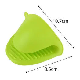 Luva Térmica de Silicone Forno Fogão para Cozinha Pegador Jacaré Verde