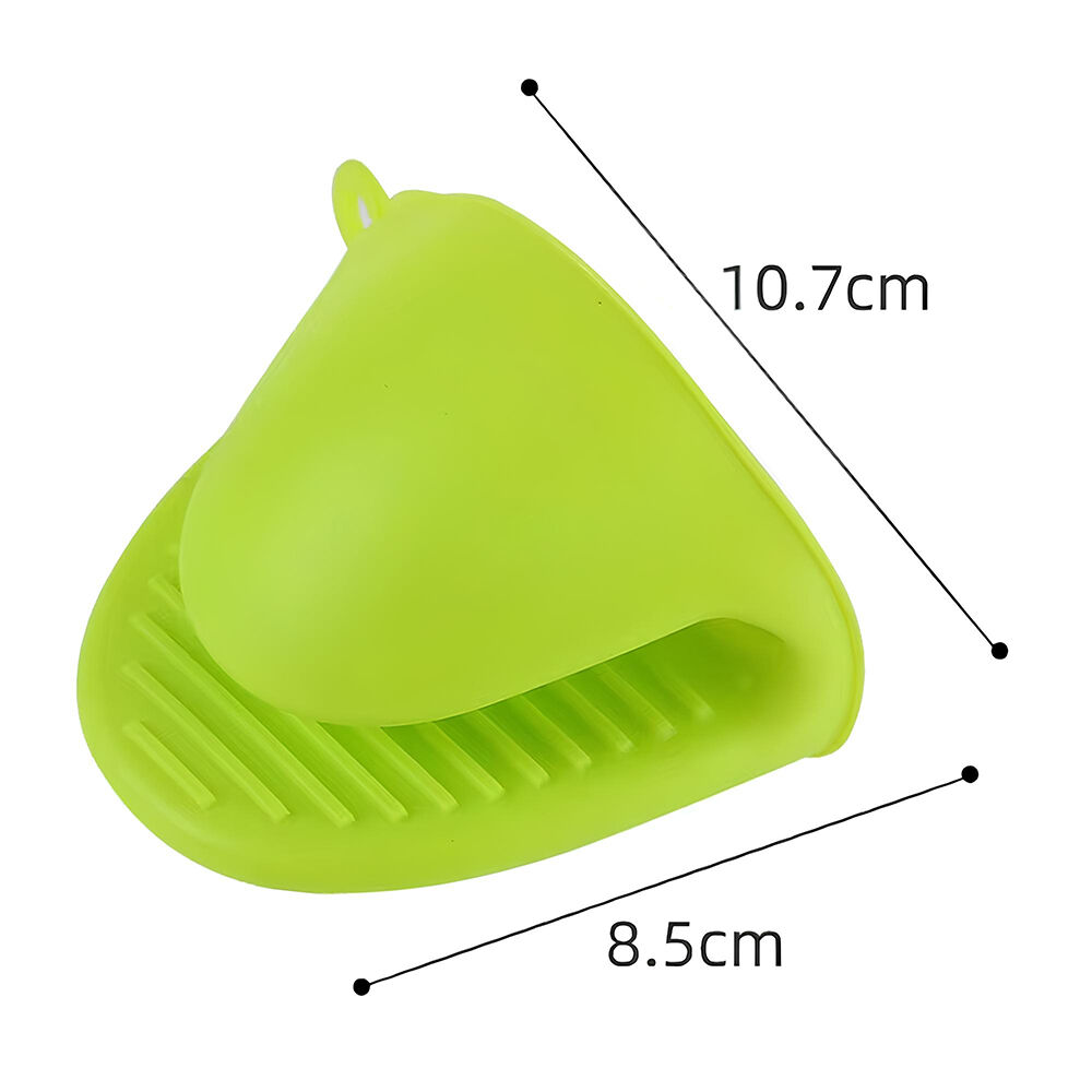 Luva Térmica de Silicone Forno Fogão para Cozinha Pegador Jacaré Verde
