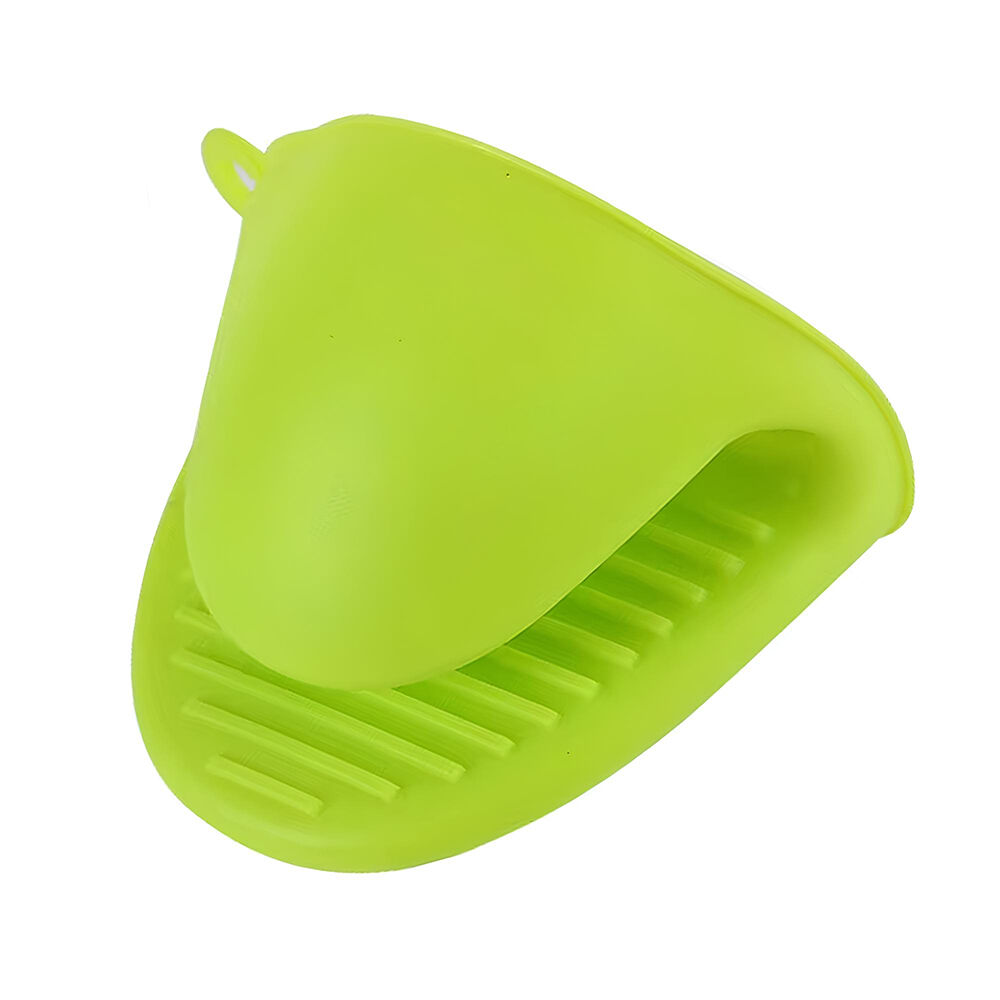 Luva Térmica de Silicone Forno Fogão para Cozinha Pegador Jacaré Verde