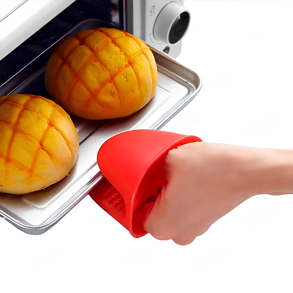 Luva Térmica de Silicone Forno Fogão para Cozinha Pegador Jacaré Vermelho
