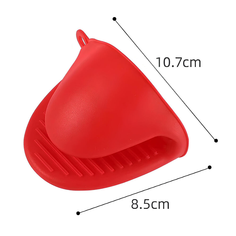 Luva Térmica de Silicone Forno Fogão para Cozinha Pegador Jacaré Vermelho