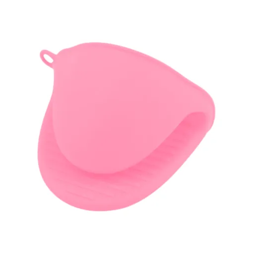 Luva Térmica de Silicone Forno Fogão para Cozinha Pegador Jacaré Rosa
