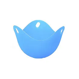 Forma para Cozinhar Ovo Poche Em Silicone Livre de BPA Azul