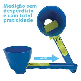 Colher de Medição Scoop Dosador com Controle de Fluxo Verde