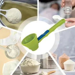 Colher de Medição Scoop Dosador com Controle de Fluxo Verde