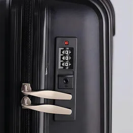 Mala de Bordo Executiva Compacta 34L Cadeado com Segredo para Viagem Cinza