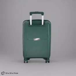 Mala de Bordo Executiva Compacta 34L Cadeado com Segredo para Viagem Cinza