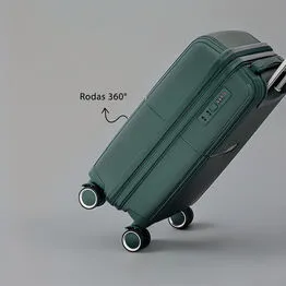 Mala de Bordo Executiva Compacta 34L Cadeado com Segredo para Viagem Cinza