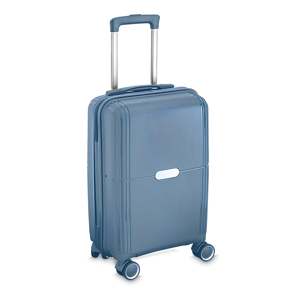 Mala de Bordo Executiva Compacta 34L Cadeado com Segredo para Viagem Azul