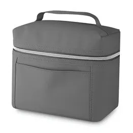 Bolsa Térmica 5L Elegante para Lanches e Marmitex Portátil com Alça Grafite