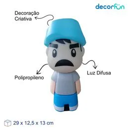 Luminária 3D Seu Madruga Luz Difusa Decoração Criativa