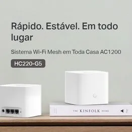 Roteador Access Point Wi-fi Mesh AC1200 HC220-G5 Branco - TP-Link