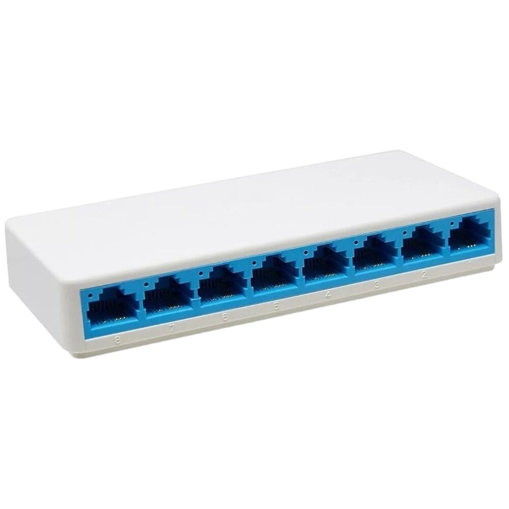 Switch Mercusys MS108 série Desktop 8 Portas RJ-45 Branco