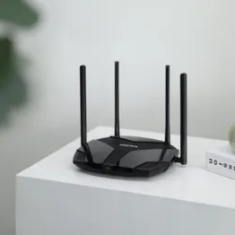 Roteador Wi-fi 6 AX3000 MR80X Dual Band Mercusys Bivolt Preto