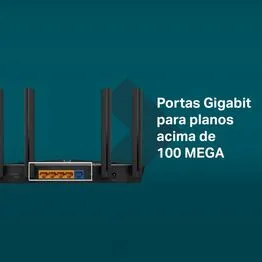 Roteador Wireless Dual Band AX1800 Preto EasyMesh - TP-Link