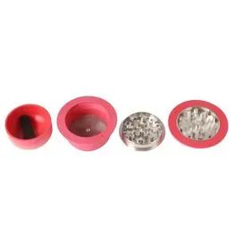 Triturador Dichavador Cogumelo Metal com Filtro - Tabaco, Alho e Temperos