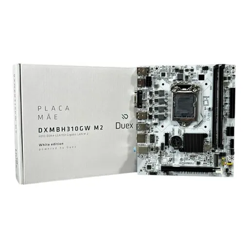 Placa Mãe DXMBH310GW Chipset H310 White Intel LGA 1151 DDR4