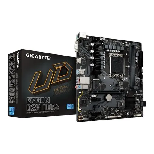 Placa Mãe Gigabyte B760M D2H Rev.1.0 Intel LGA1700 Micro ATX DDR4