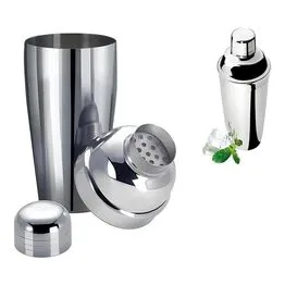 Coqueteleira com Filtro em Inox Drinks Caipirinha Shakes 750ml Bartender