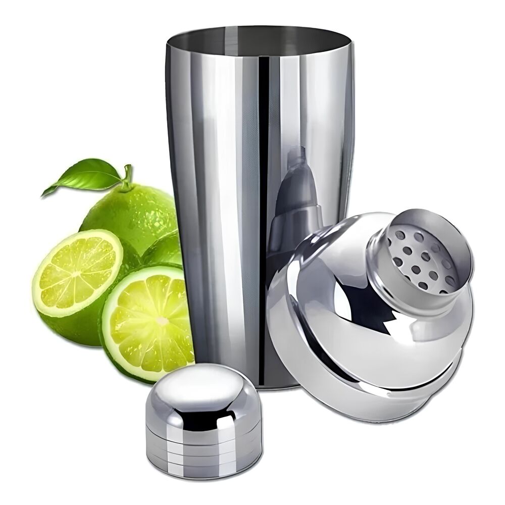 Coqueteleira com Filtro em Inox Drinks Caipirinha Shakes 750ml Bartender