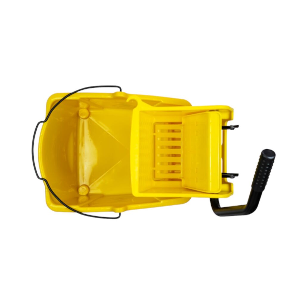 Carro Balde Nobre 32L Amarelo com Espremedor Cabo Inclinado Limpeza Geral