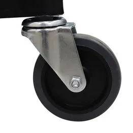Carro Bandeja Triplex 3 Andares Multifuncional 150kg Preto - Nobre