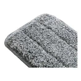 Flat Mop com Balde Cinza 10L, Espremedor e Refil de Microfibra - Nobre