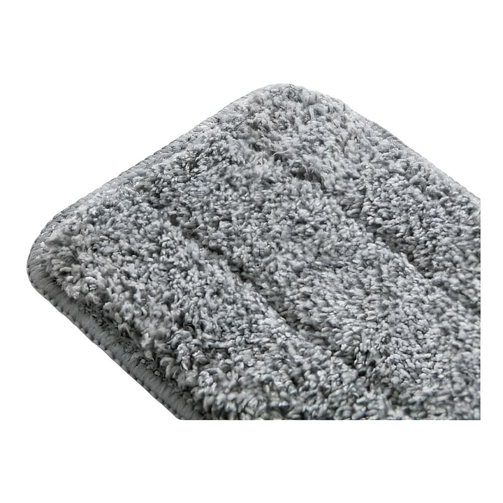 Flat Mop com Balde Cinza 10L, Espremedor e Refil de Microfibra - Nobre