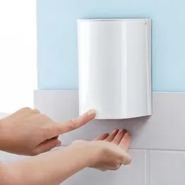 Dispenser Mini para Sabonete Líquido ou Álcool Gel 500ml com Reservatório Válvula XPRO Branco - Nobre