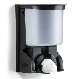 Dispenser Mini para Sabonete Líquido ou Álcool Gel 500ml com Reservatório Válvula XPRO Preto - Nobre