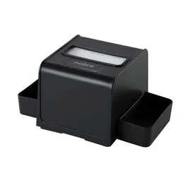 Dispenser para Guardanapo Interfolhado com Porta-Sachê Preto - Nobre