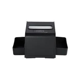 Dispenser para Guardanapo Interfolhado com Porta-Sachê Preto - Nobre