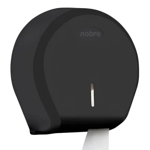 Dispenser para Papel Higiênico Rolão 300/500m - Preto New Classic - Nobre