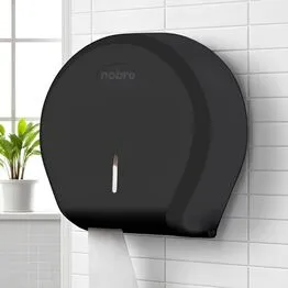 Dispenser para Papel Higiênico Rolão 300/500m - Preto New Classic - Nobre