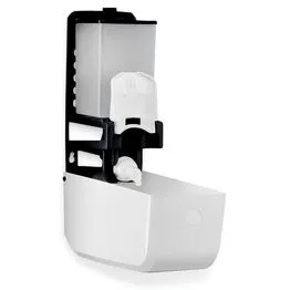 Dispenser para Sabonete Espuma 800ml com Reservatório - Preto/Branco New Classic - Nobre