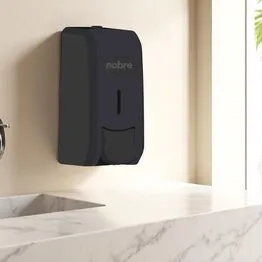 Dispenser para Sabonete Espuma 800ml com Reservatório - Preto New Classic - Nobre