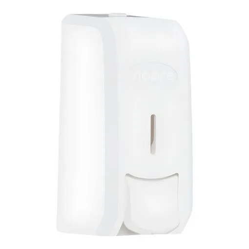 Dispenser para Sabonete Líquido ou Álcool Gel 800ml com Reservatório - Branco New Classic - Nobre