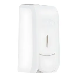 Dispenser para Sabonete Líquido ou Álcool Gel 800ml com Reservatório - Branco New Classic - Nobre