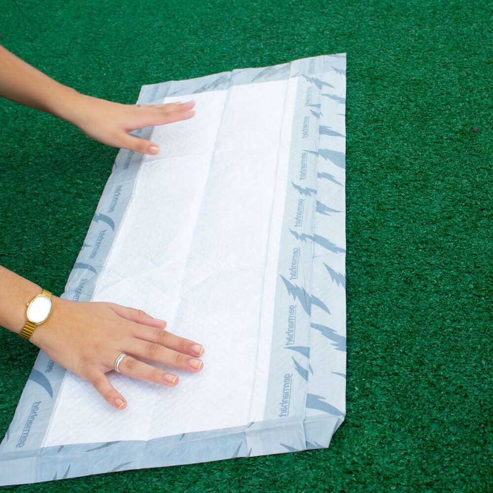 Kit 7 Tapetes Higiênicos Pet Germanhärt 6 Camadas 80x60cm para Cães Grande