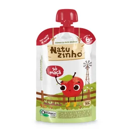Papinha de Fruta Orgânica Natuzinho Maçã 100g – Sem Conservantes