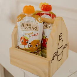 Papinha de Fruta Orgânica Natuzinho Manga e Maçã 100g – Sem Conservantes