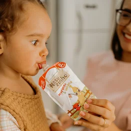 Papinha de Fruta Orgânica Natuzinho Morango e Banana 100g – Sem Conservantes