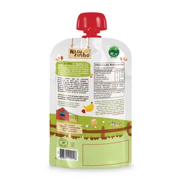 Papinha de Fruta Orgânica Natuzinho Morango e Banana 100g – Sem Conservantes