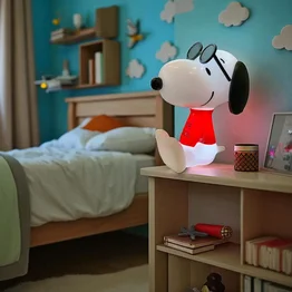 Luminária 3D Snoopy Joe Cool Luz Difusa Decoração Criativa